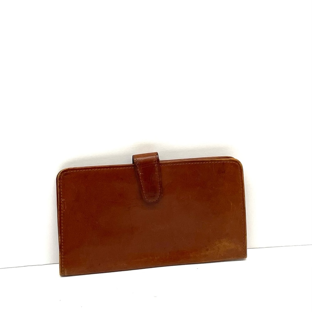 Coach british tan vintage single fold Leather Wallet